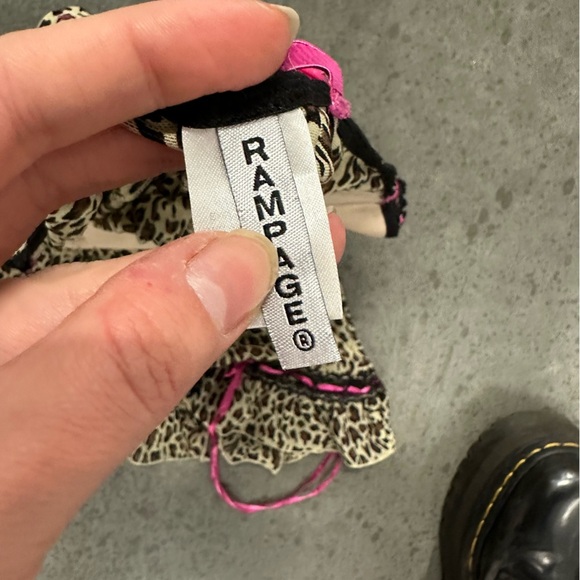 Y2K RAMPAGE Leopard Mesh Slip Small - Picture 3 of 5